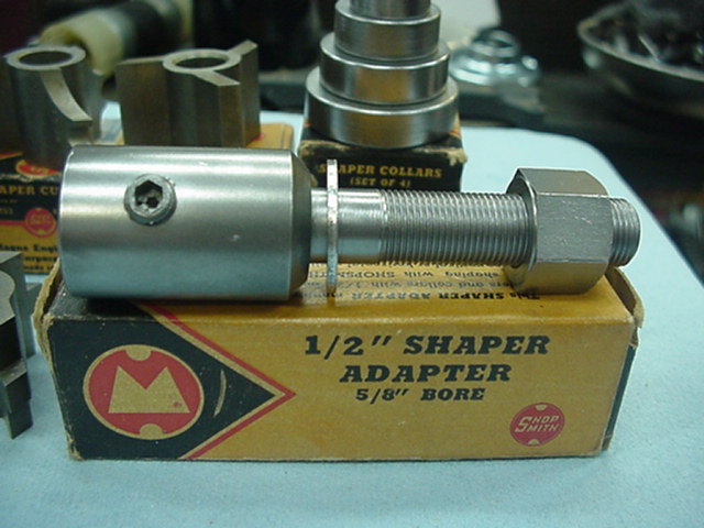 Magna Shopsmith Shaper Arbor plus collars and cutters Original boxes ...